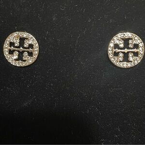 Gold Logo Stud Earring